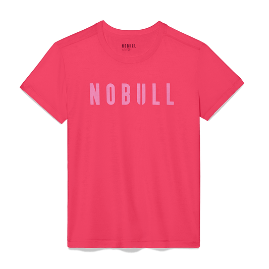 Women's Punch NOBULL Tee Flat Lay Angle.