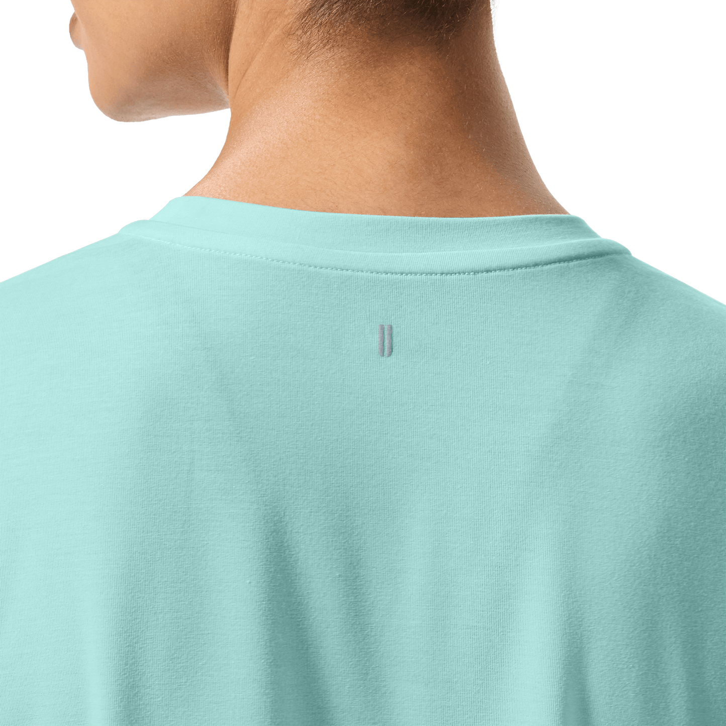 Women's Blue Haze NOBULL Tee Back Detail Angle.