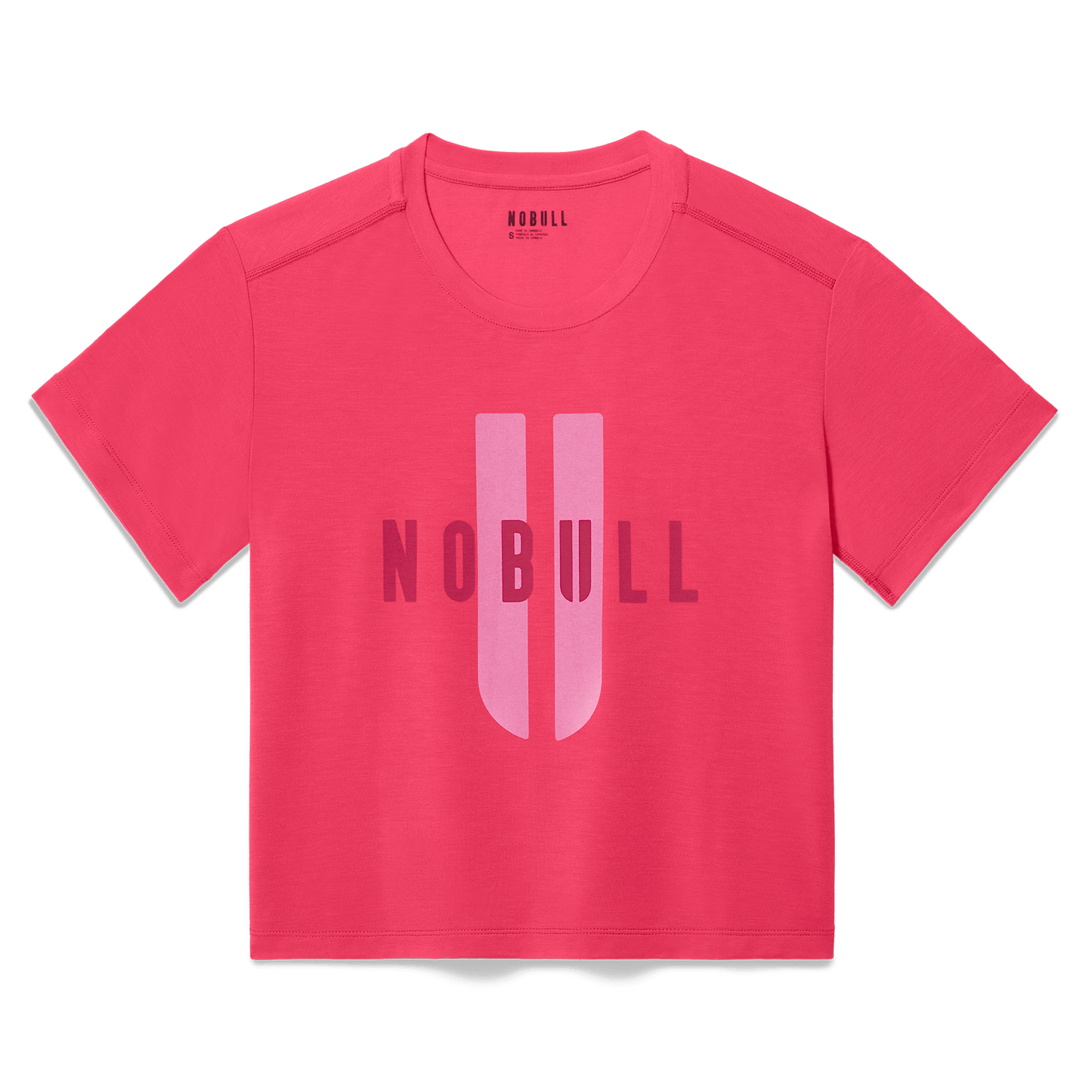 Women's Punch NOBULL U Boxy Tee Flat Lay Angle.