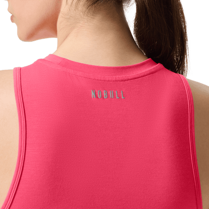 Women's Punch NOBULL U Muscle Tank Back Detail On Body Angle.