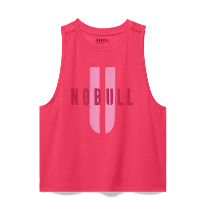Women's Punch NOBULL U Muscle Tank Flat Lay Angle.