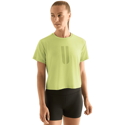 Women's Pear U Boxy Tee Front Angle.