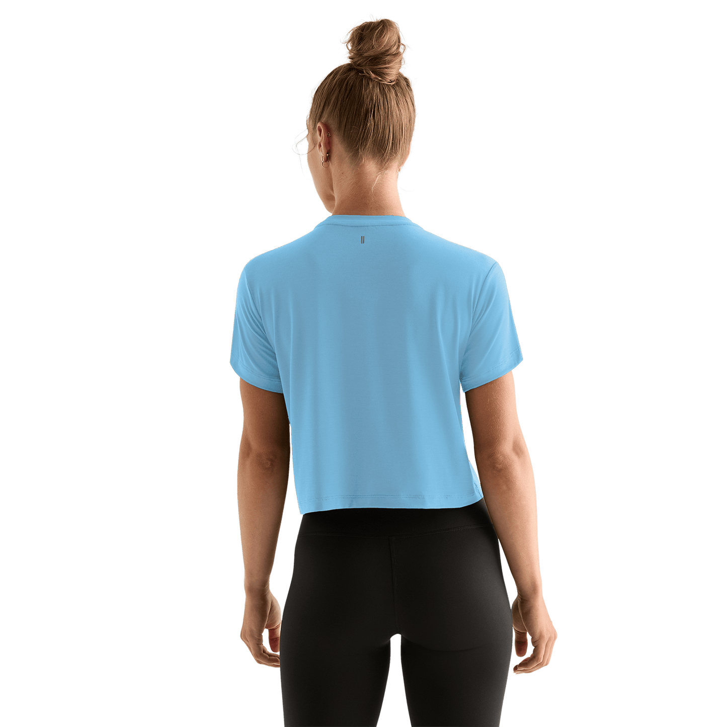 Women's Alaskan Blue U Boxy Tee Back Angle.