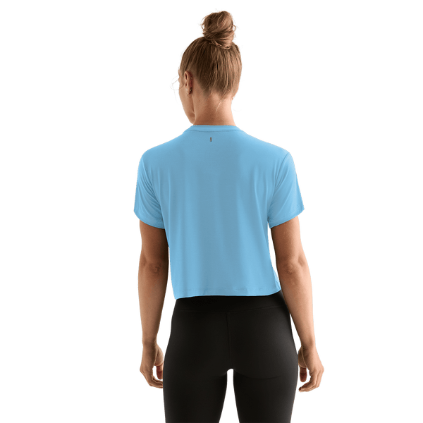 Women's Alaskan Blue U Boxy Tee Back Angle.