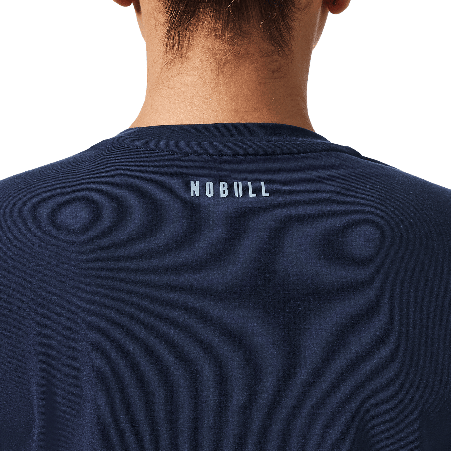 Women's Night Navy U Boxy Tee Back Detail Angle.