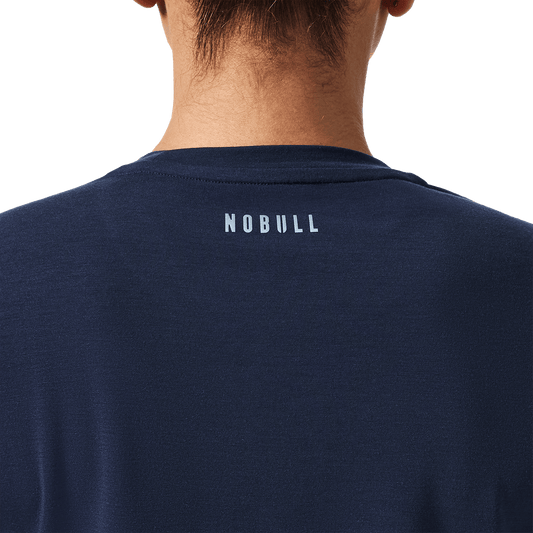 Women's Night Navy U Boxy Tee Back Detail Angle.