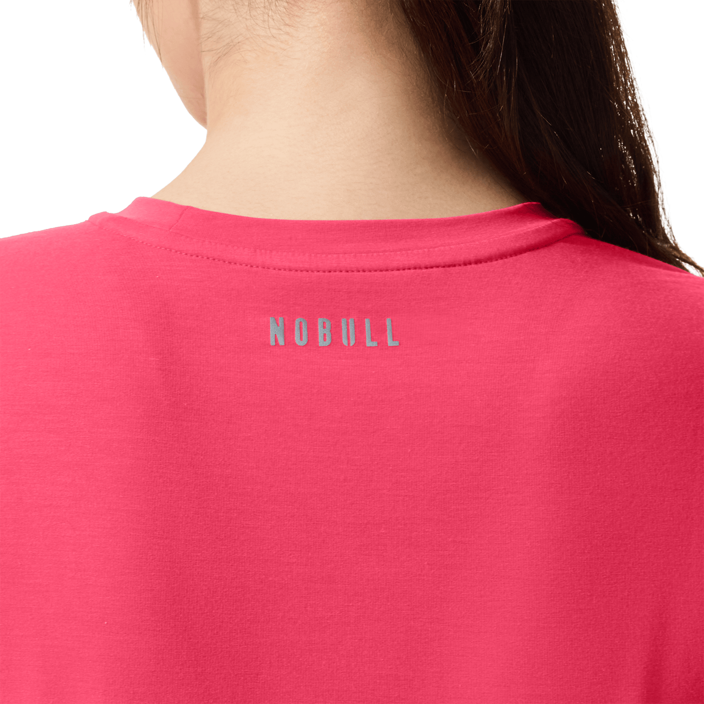 Women's Punch U Boxy Tee Back Detail On Body Angle.