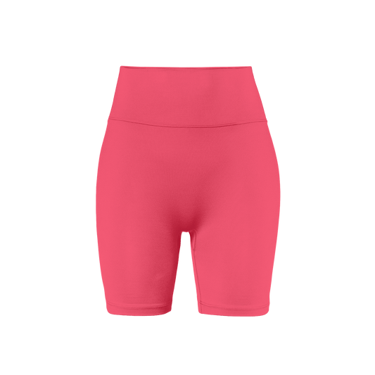 Women's Punch U High-Rise Matte Short 6" Front Silhouette Angle.