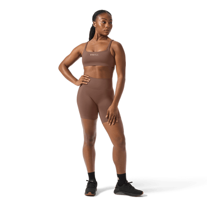Women's Acorn U High-Rise Matte Short 6" Front Full Body Angle.