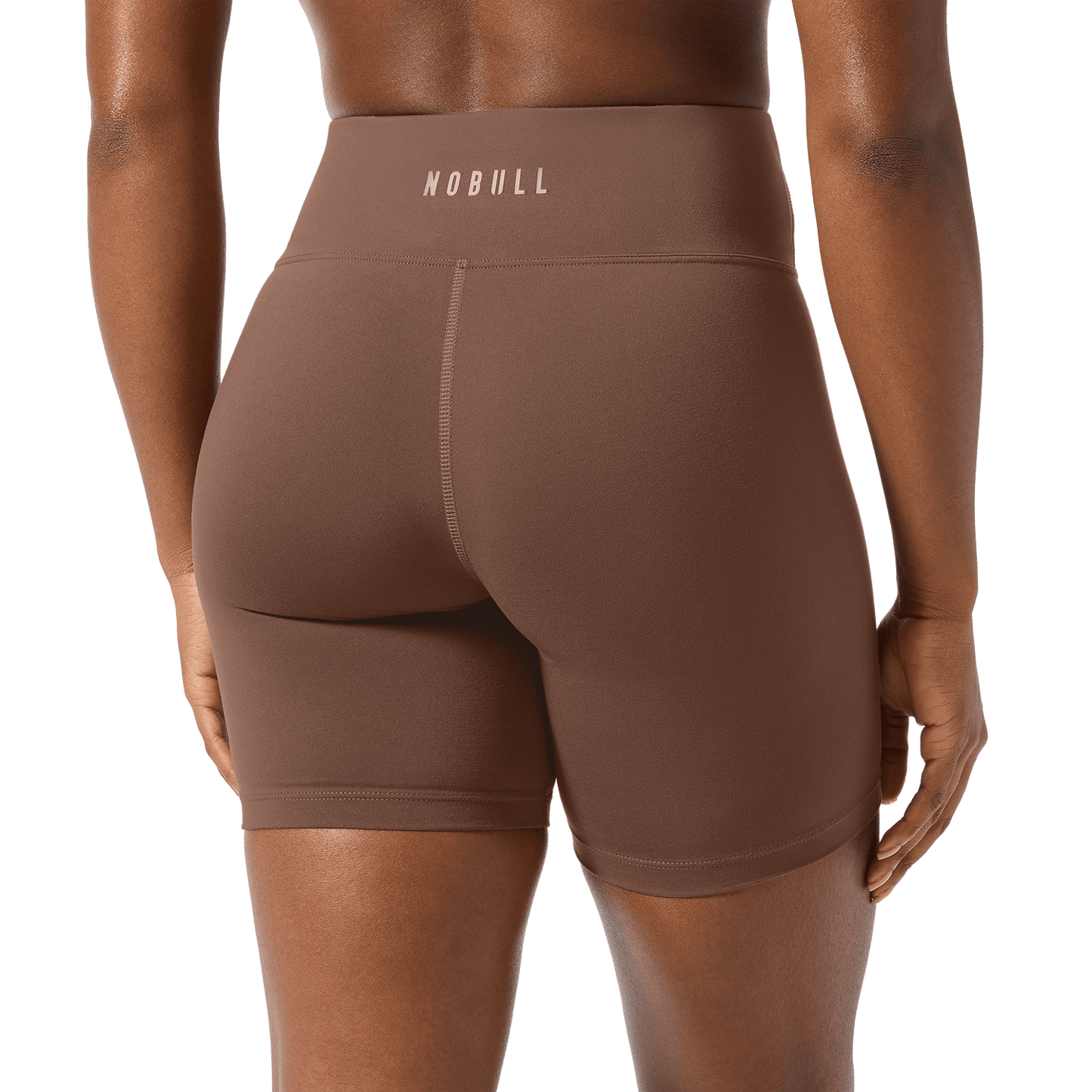 Women's Acorn U High-Rise Matte Short 6" Back Detail Angle.