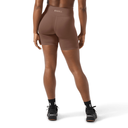 Women's Acorn U High-Rise Matte Short 6" Back Lower Body Angle.
