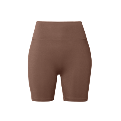 Women's Acorn U High-Rise Matte Short 6" Silhouette Angle.