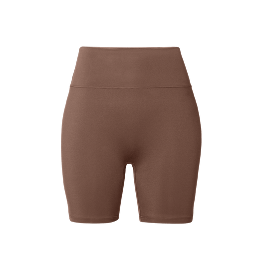 Women's Acorn U High-Rise Matte Short 6" Silhouette Angle.