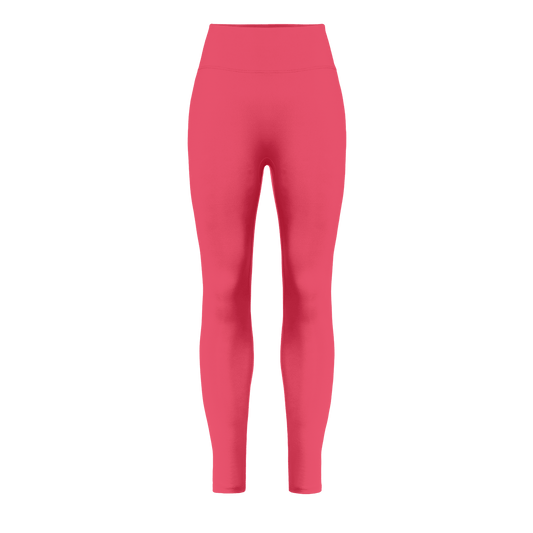 Women's Punch U High-Rise Matte Tight 25" Front Silhouette Angle.