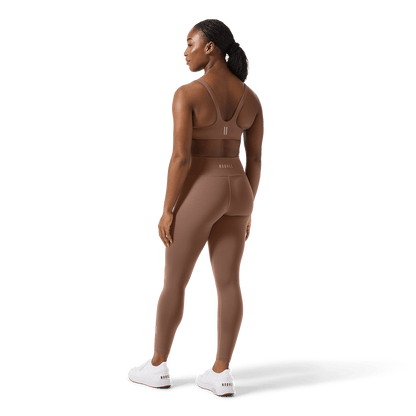 Women's Acorn U High-Rise Matte Tight 25" Back Full Body Angle.