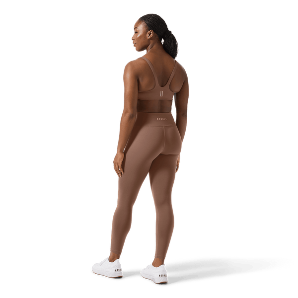 Women's Acorn U High-Rise Matte Tight 25" Back Full Body Angle.