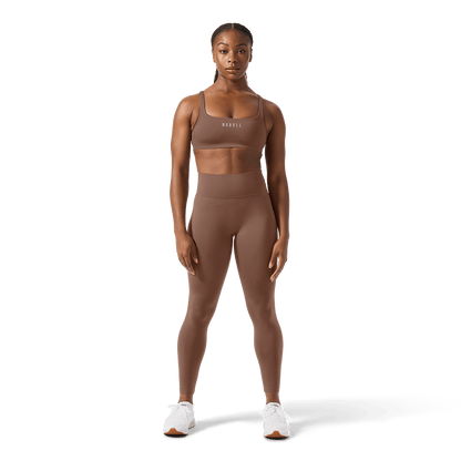 Women's Acorn U High-Rise Matte Tight 25" Front Full Body Angle.