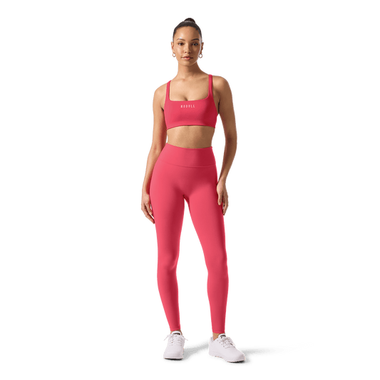Women's Punch U High-Rise Matte Tight 28" Front Full Body Angle.