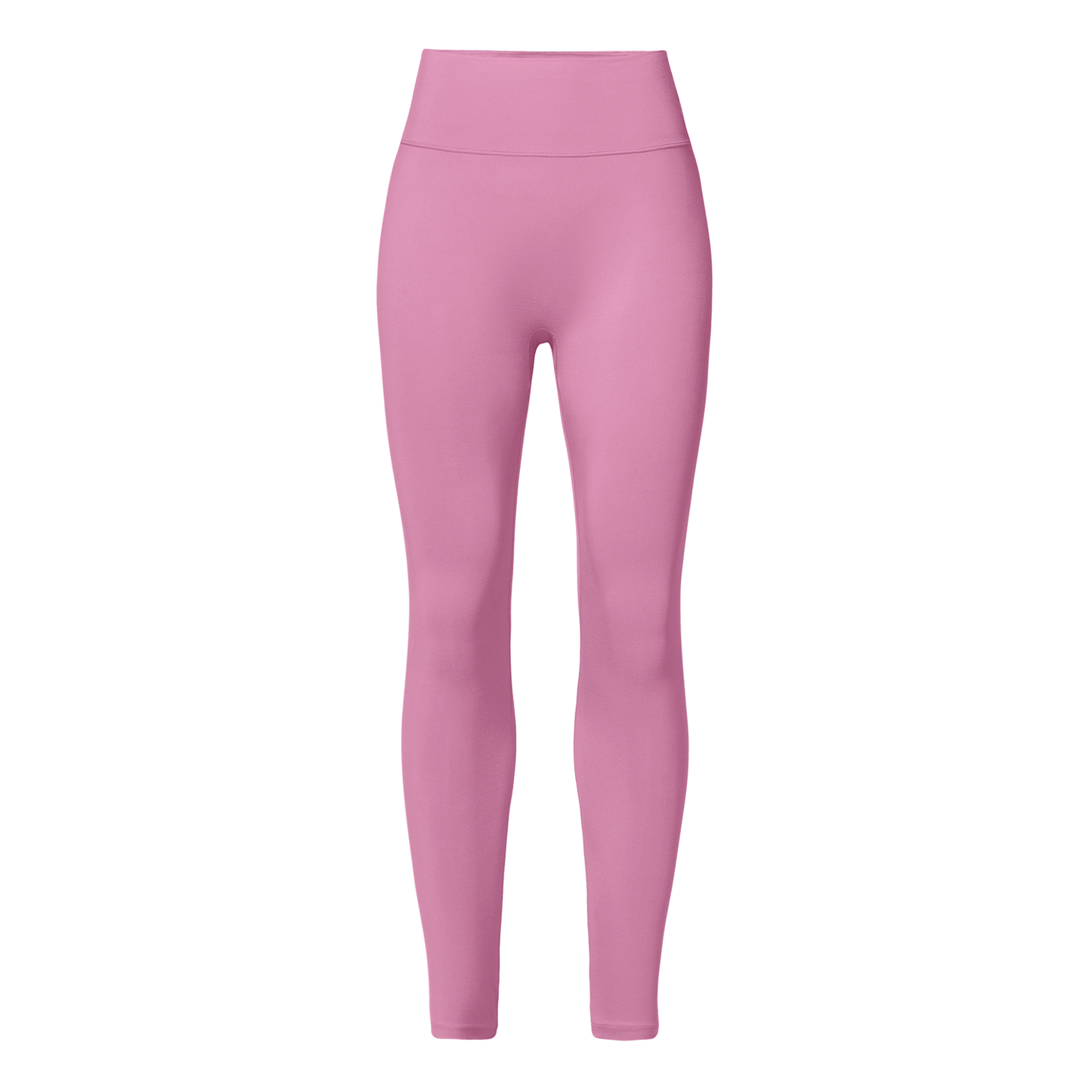 Women's Soft Pink U High-Rise Matte Tight 28" Front Silhouette Angle.