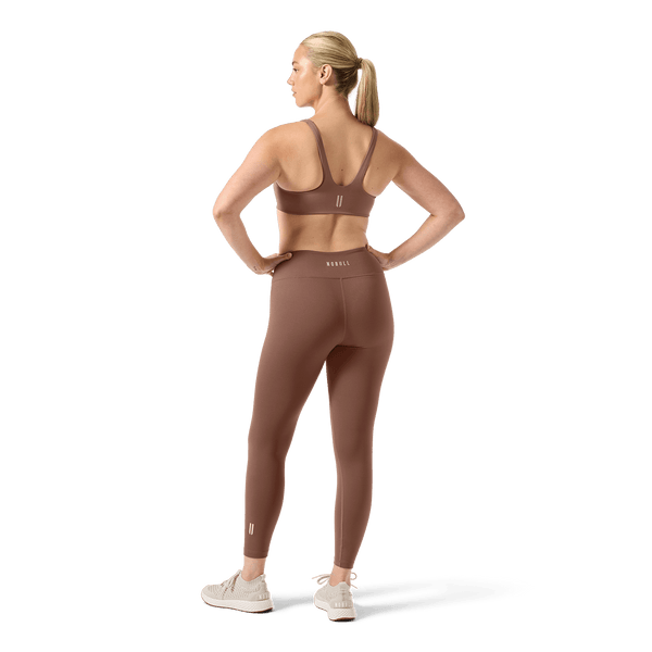Women's Acorn U High-Rise Matte Tight 28" Back Full Body Angle.
