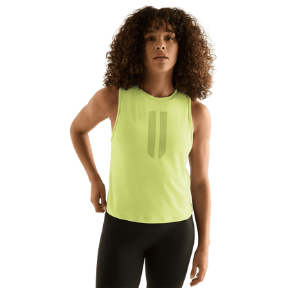Women's Pear U Muscle Tank Front Angle.