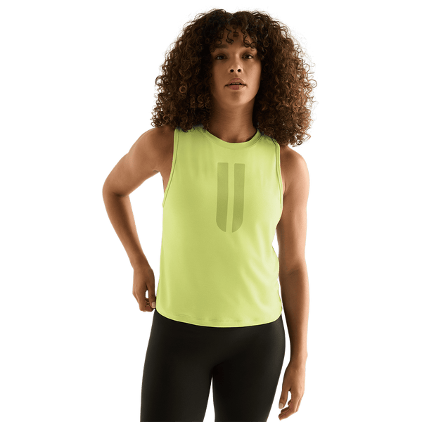 Women's Pear U Muscle Tank Front Angle.