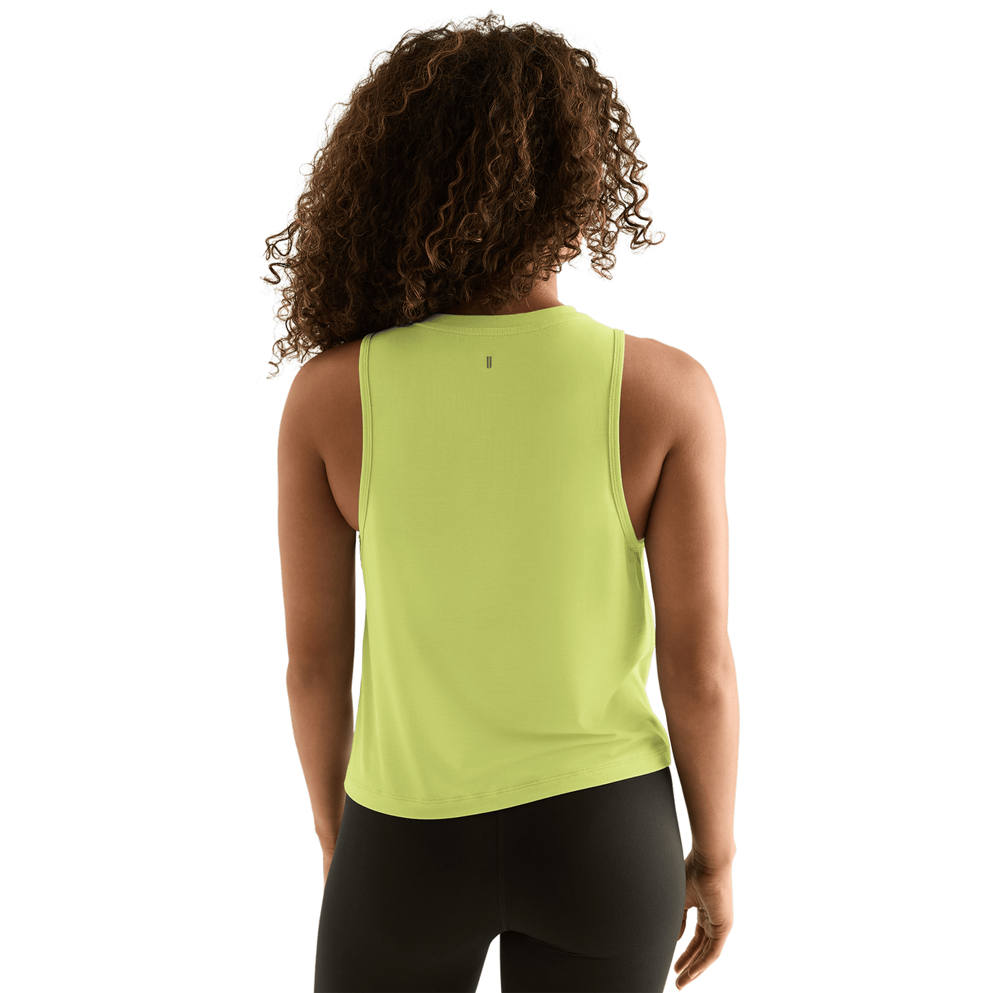 Women's Pear U Muscle Tank Back Angle.