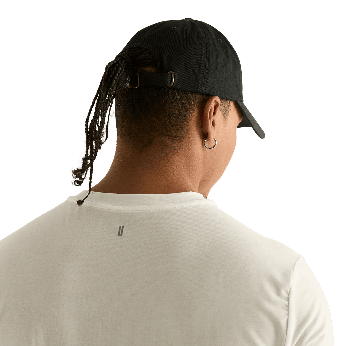 Man wearing black NOBULL hat - back facing