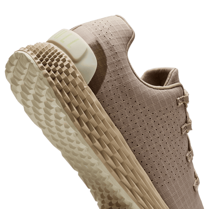 Taupe Allday 365 Shoe Detail Angle.