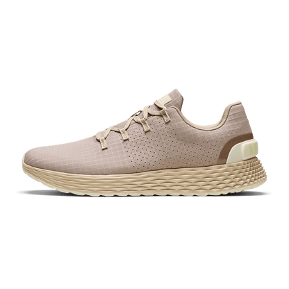 Taupe Allday 365 Shoe Side Angle.