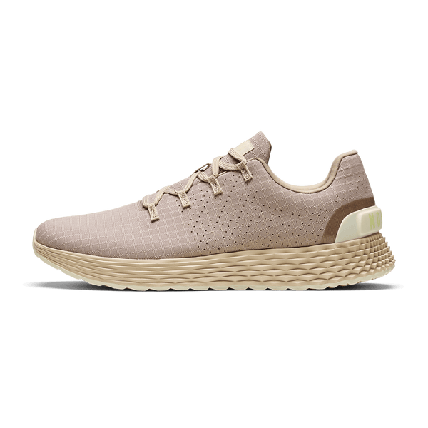 Taupe Allday 365 Shoe Side Angle.