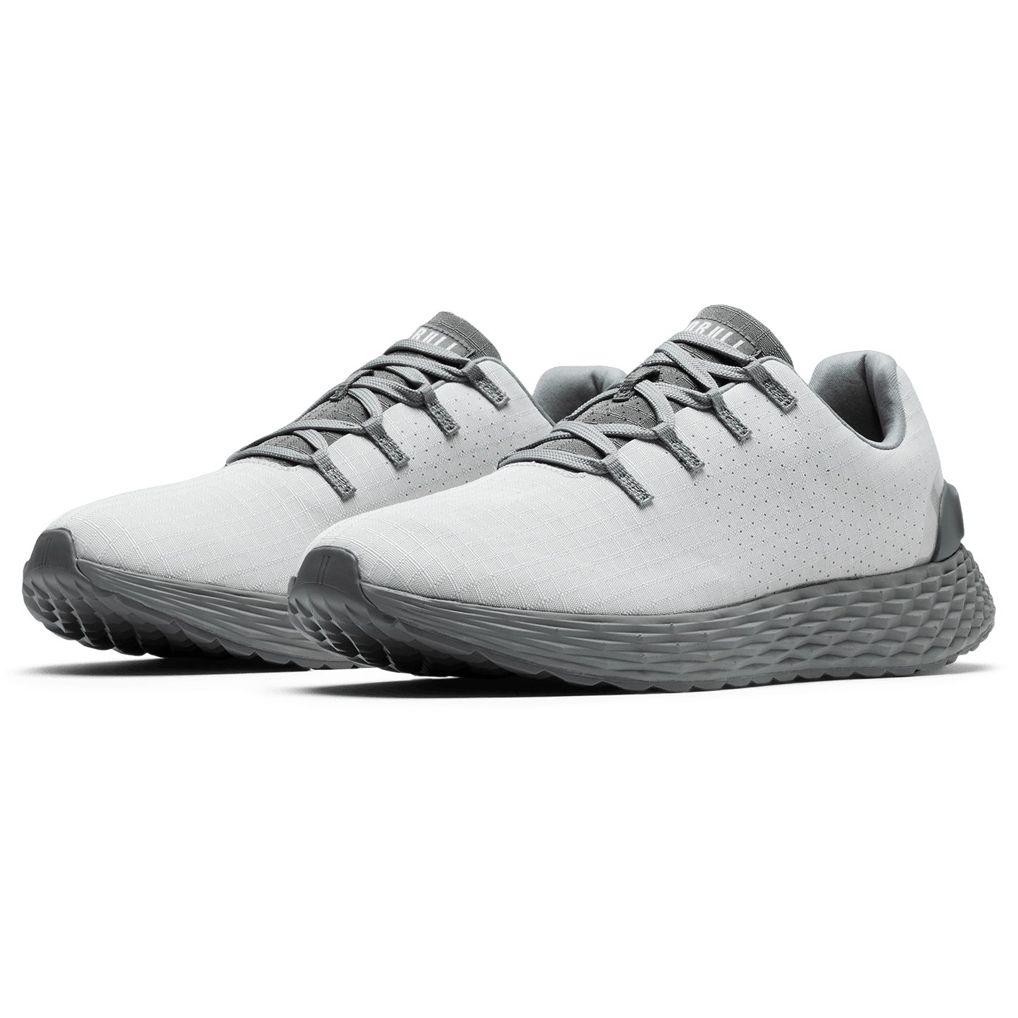 Light Gray Ash Allday 365 Shoe Front Side Angle.