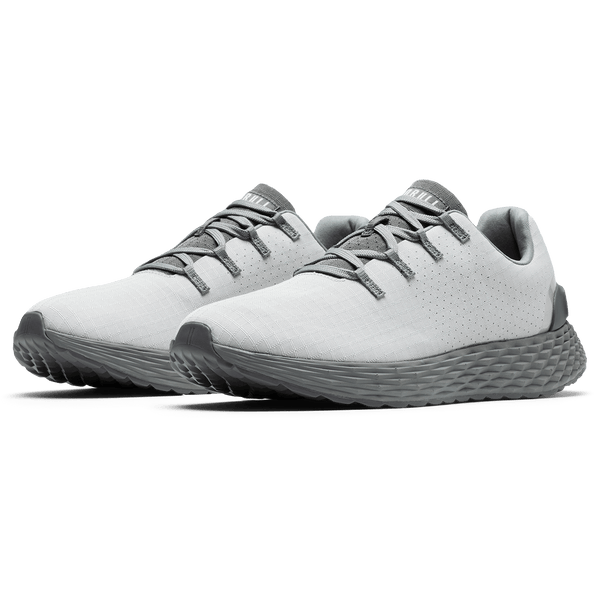 Light Gray Ash Allday 365 Shoe Front Side Angle.