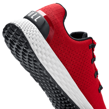 Equestrian Red Classic White Allday 365 Shoe Detail Angle.