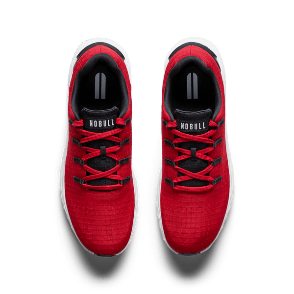 Equestrian Red Classic White Allday 365 Shoe Overhead Angle.