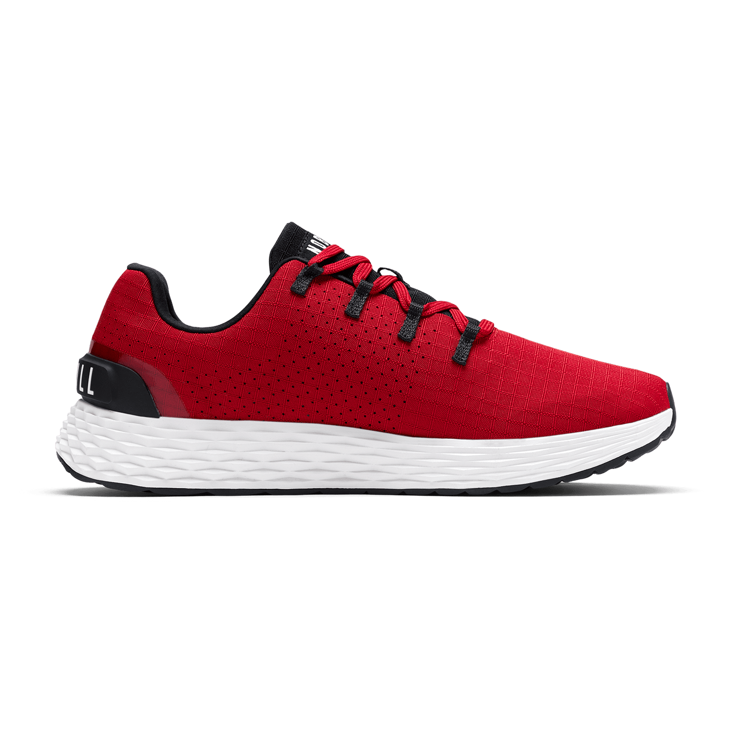 Equestrian Red Classic White Allday 365 Shoe Medial Side Angle.