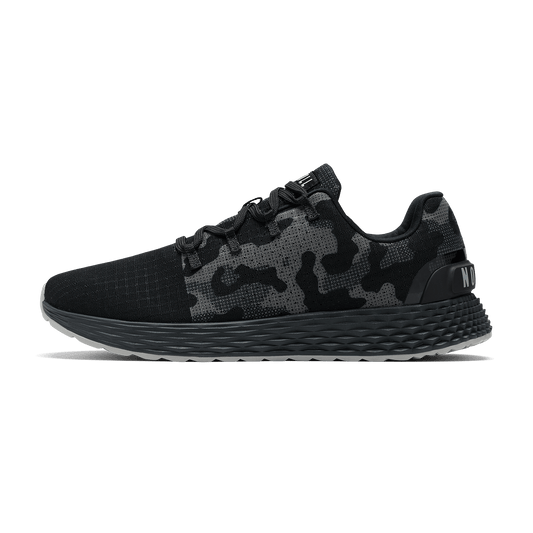Black Jungle Camo Allday 365 Shoe Side Angle.