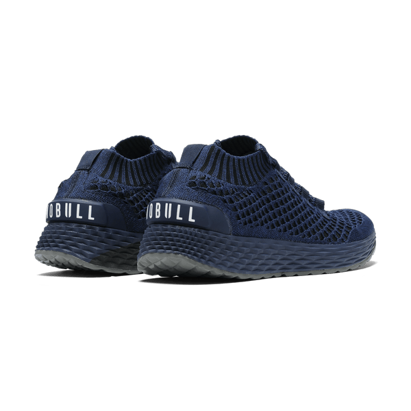 Men's Midnight Navy Allday Knit Shoes Back Side Angle