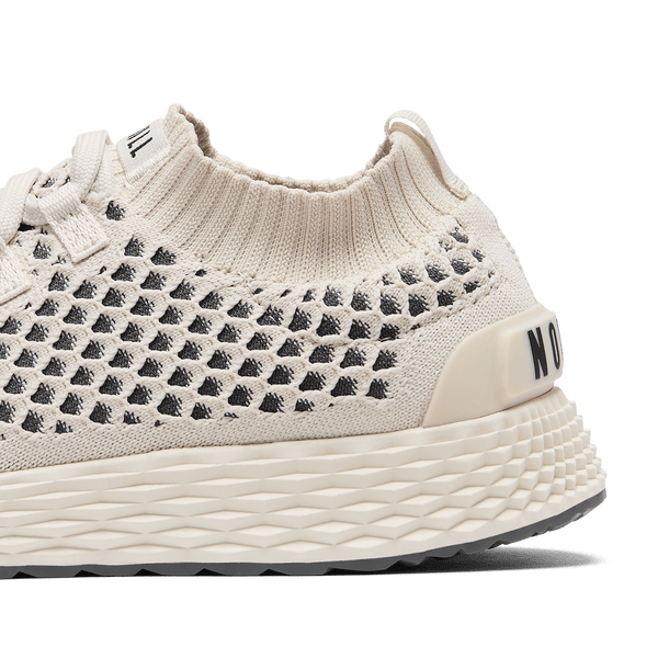 Light Ecru Allday Knit Shoes Detail Angle.