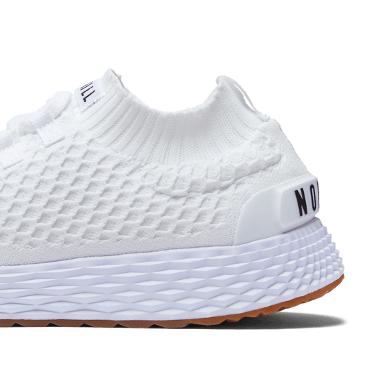 White Gum Allday Knit Shoe Detail Angle.