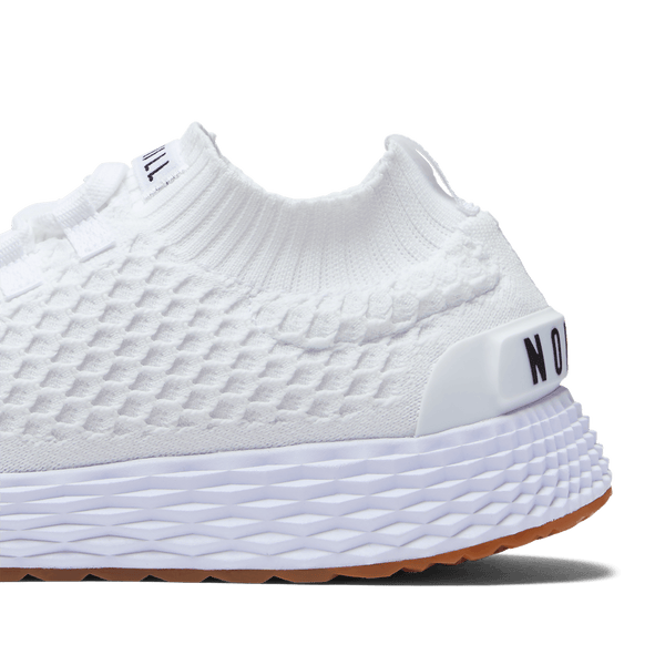 White Gum Allday Knit Shoe Detail Angle.