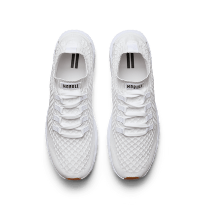 White Gum Allday Knit Shoe Above Angle.