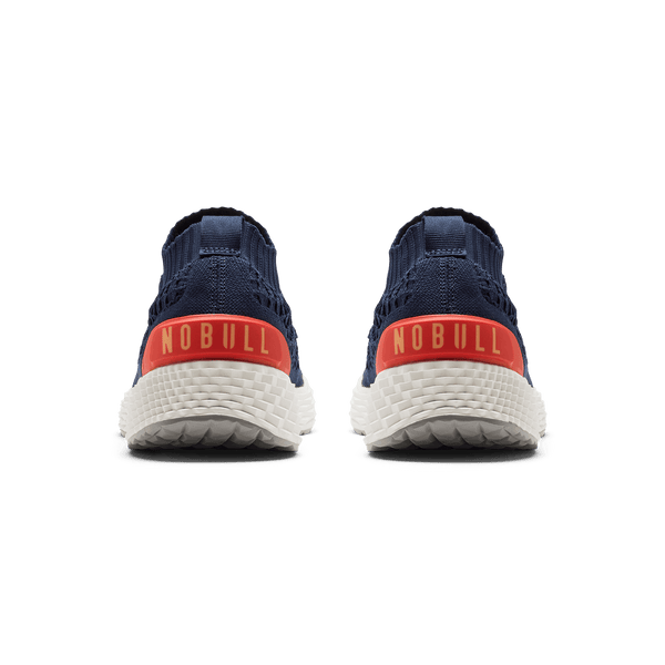 Night Navy Allday Knit Shoe Back Angle.