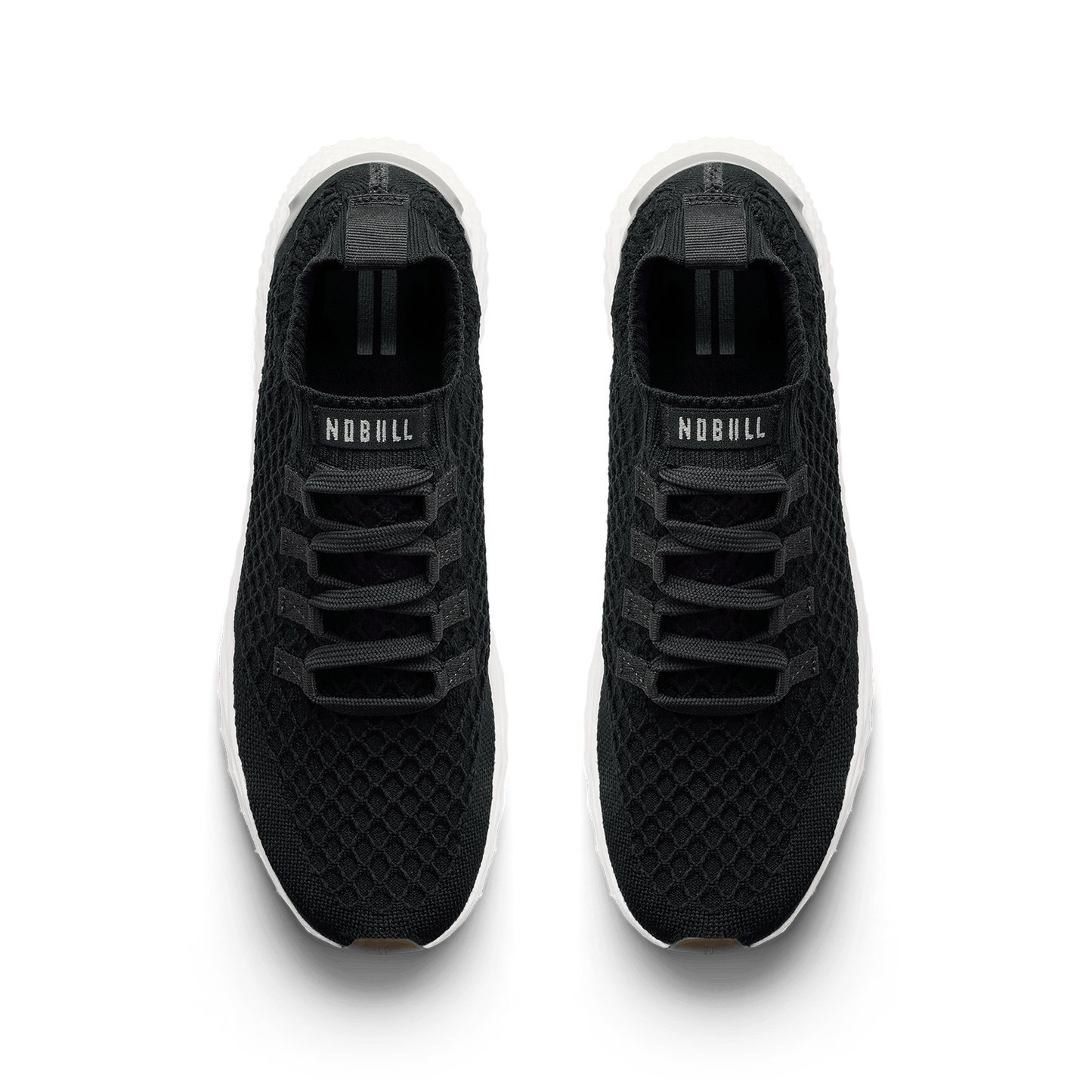 Jet Black Allday Knit Shoe Overhead Angle.