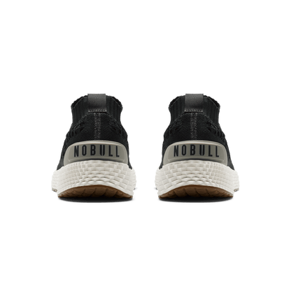 Jet Black Allday Knit Shoe Back Angle.