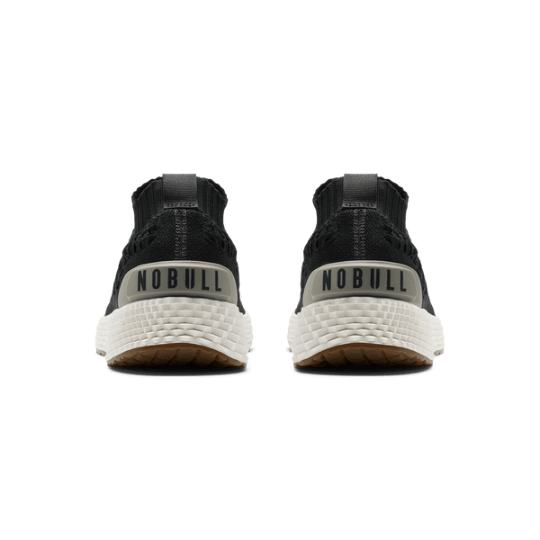 Jet Black Allday Knit Shoe Back Angle.