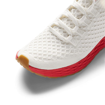 Classic White Punch Allday Knit Shoe Detail Angle.