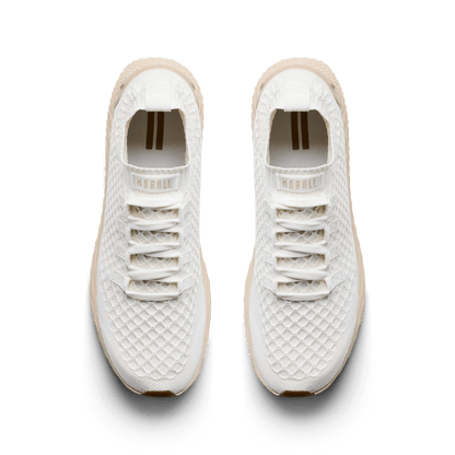 Classic White Lunar Allday Knit Shoe Overhead Angle.