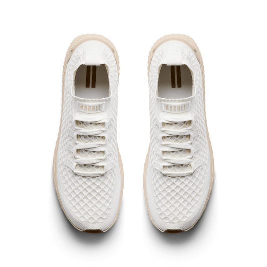 Classic White Lunar Allday Knit Shoe Overhead Angle.