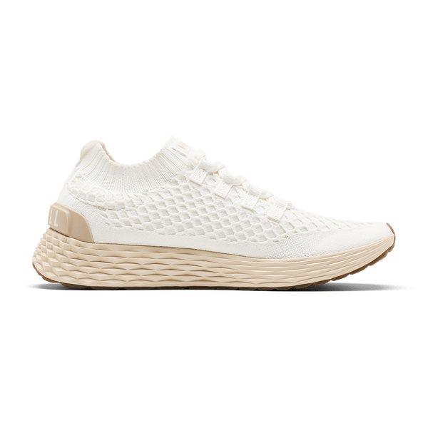 Classic White Lunar Allday Knit Shoe Medial Angle.